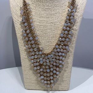 “Crystal” bib necklace